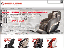 Tablet Screenshot of hisashimassagechairs.com